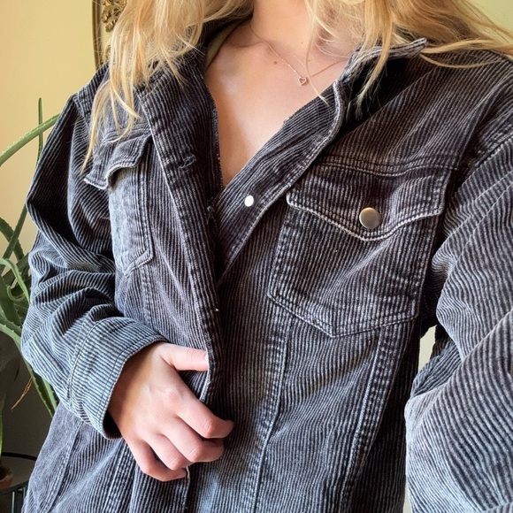 Highway Jeans Black Corduroy Jacket - Picture 3 of 9